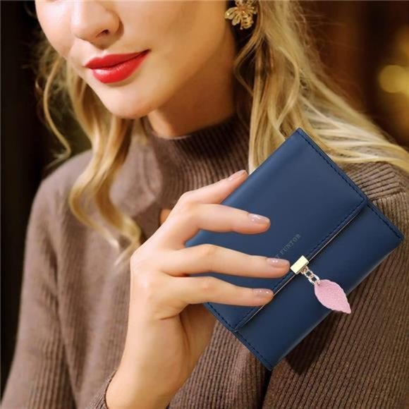 RFID Wallets for Women, 9.8-Indigo Blue - Picture 6 of 7